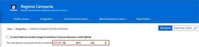 API KEY SINFONIA